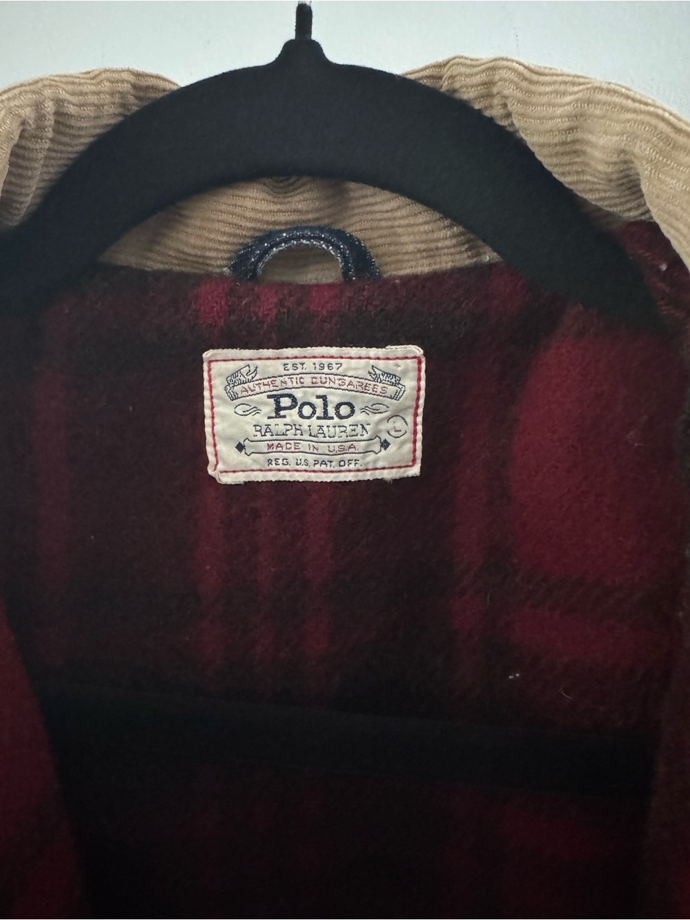 Polo by Ralph Lauren Vintage Denim workwear Jacket with flannel lining - Picture 2 of 5
